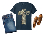 43 - I Can Do All Things Through Christ Who Strengthens Me  - Christian Cross T-Shirt