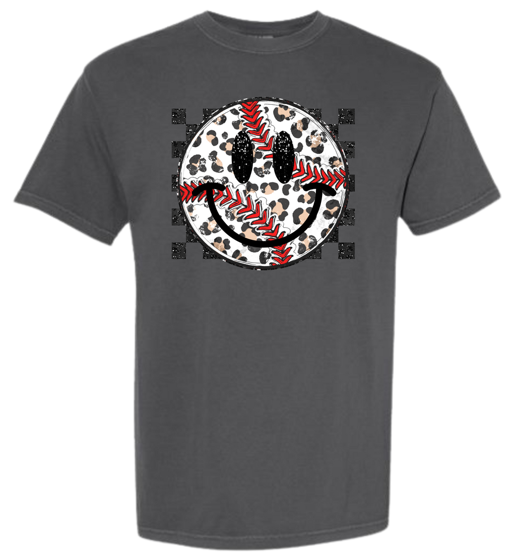 Baseball Leopard Check