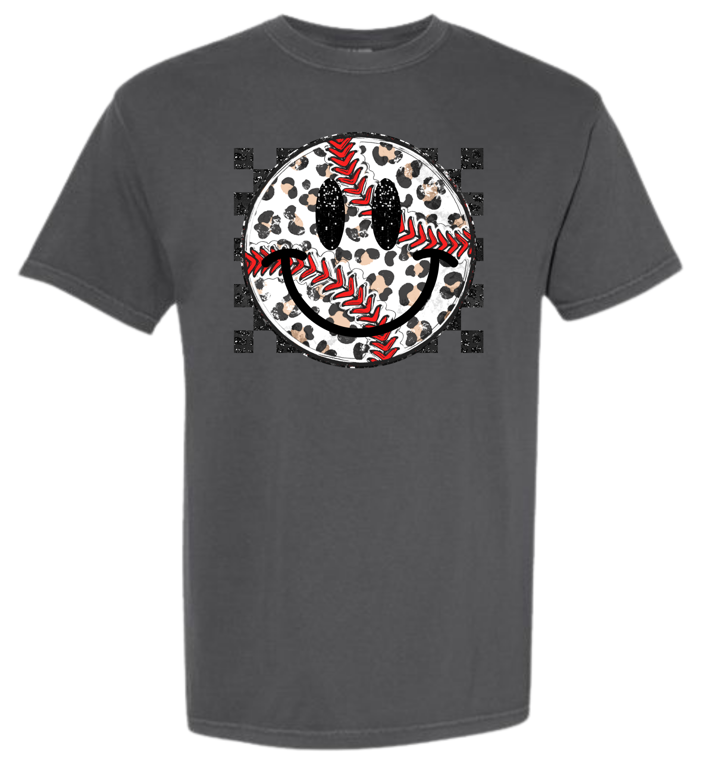 Baseball Leopard Check
