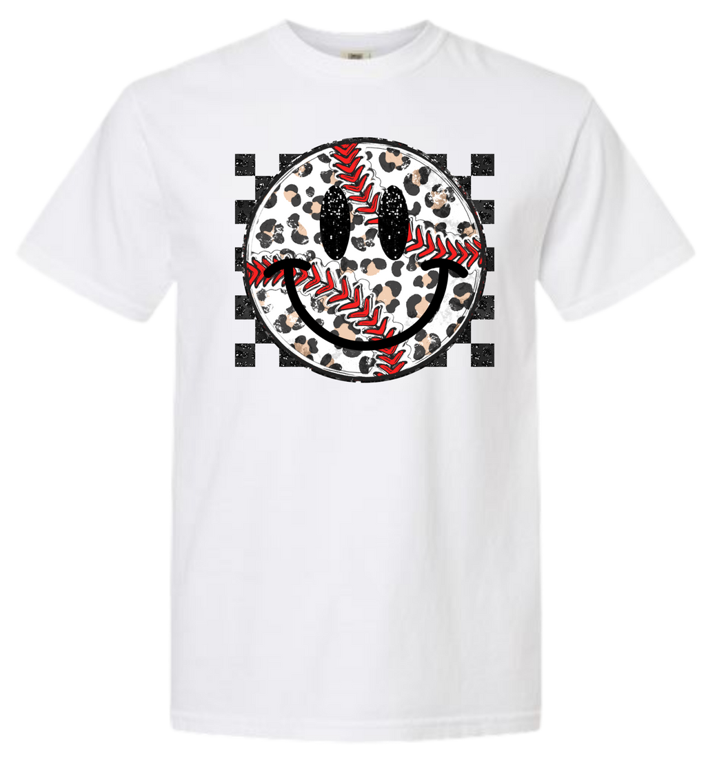 Baseball Leopard Check
