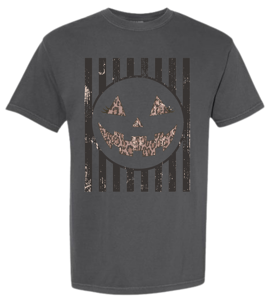 Jack-O-Lantern Leopard with Stripes