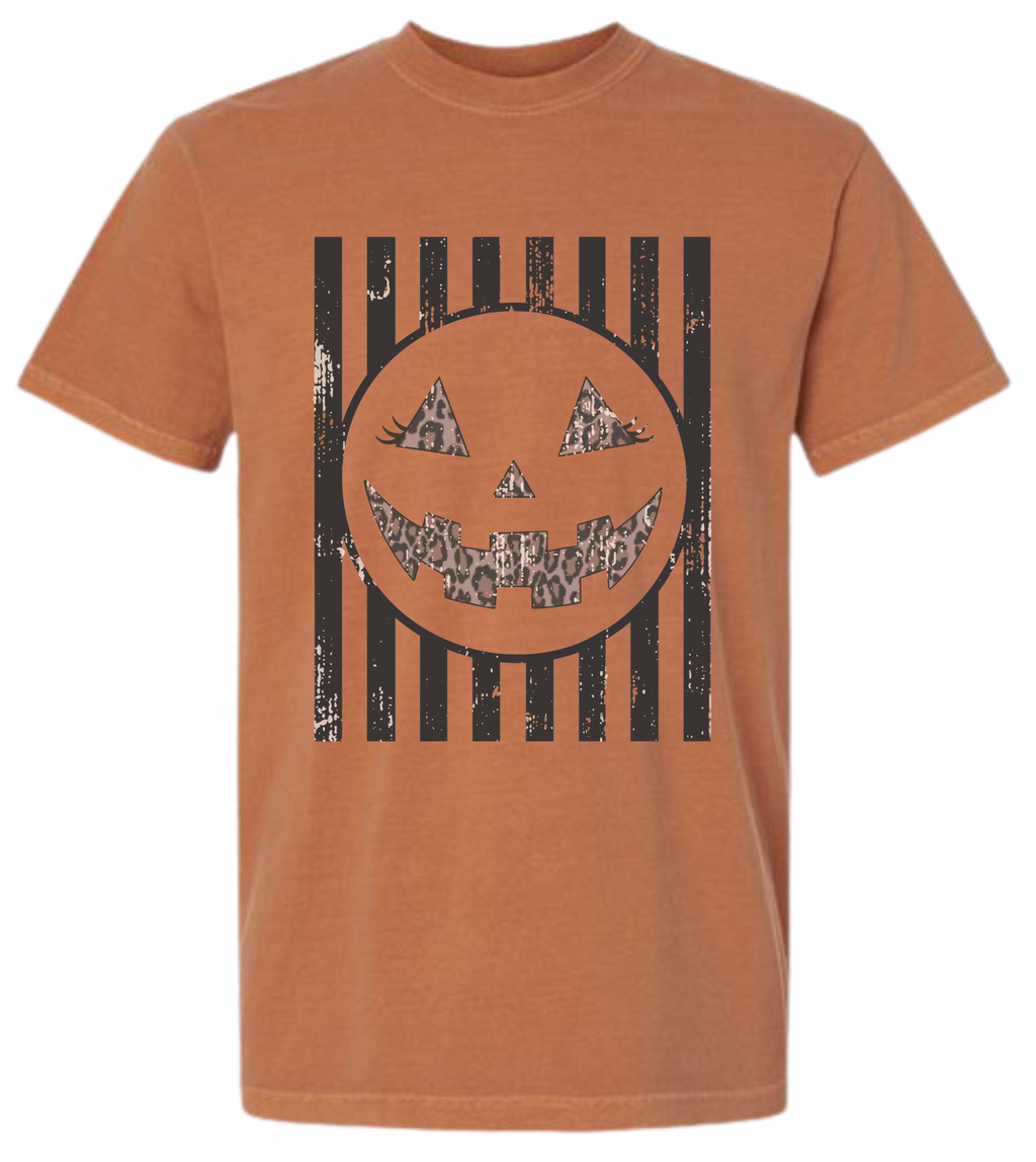Jack-O-Lantern Leopard with Stripes