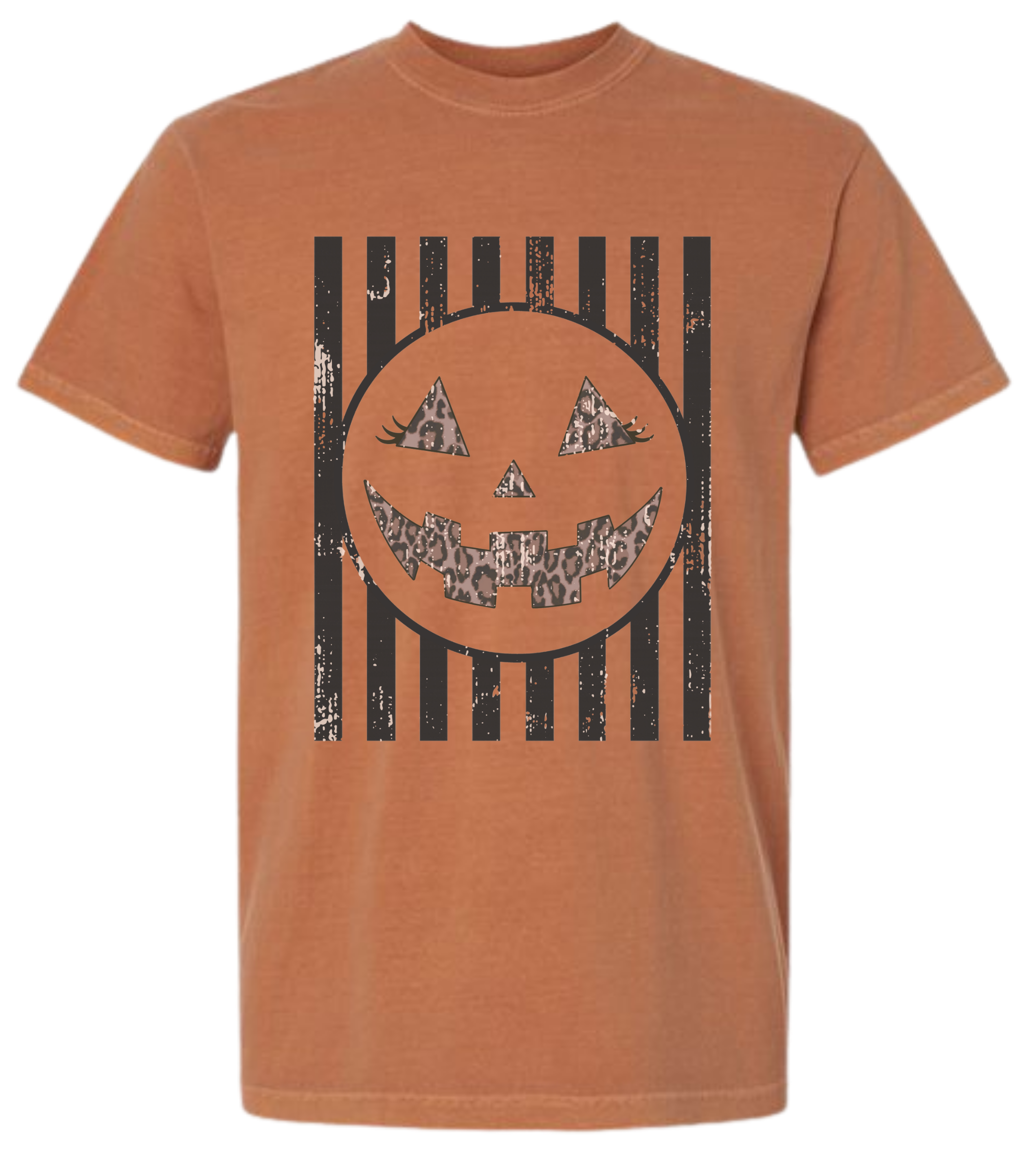 Jack-O-Lantern Leopard with Stripes