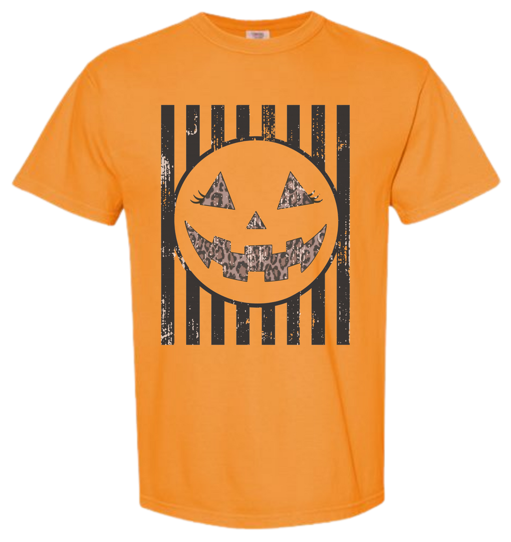 Jack-O-Lantern Leopard with Stripes