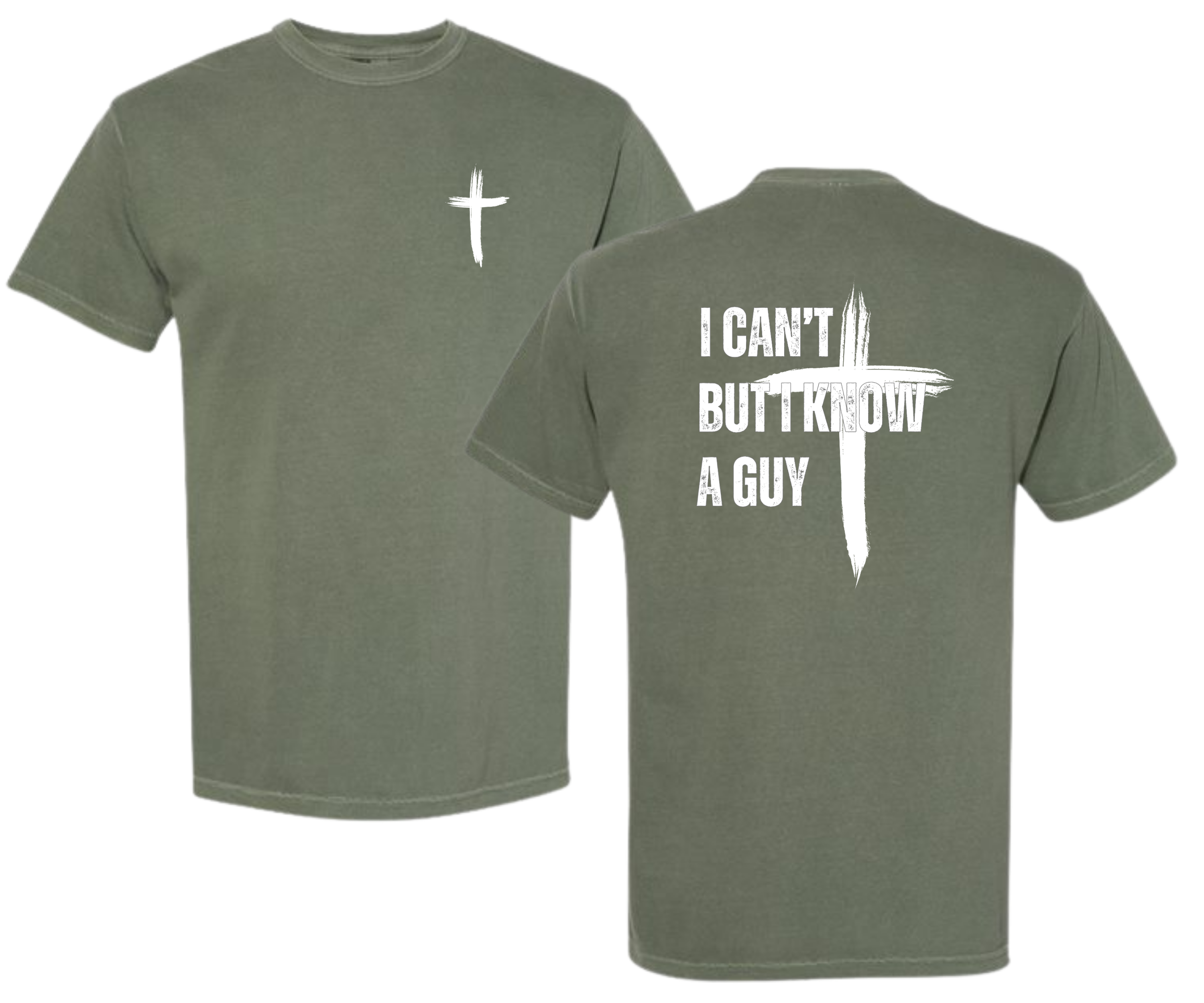 20 - I Can't But I Know A Guy - Christian Cross T-Shirt