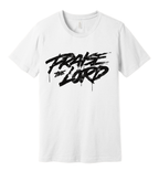 13 - Praise the Lord BLACK letters Christian T-shirt