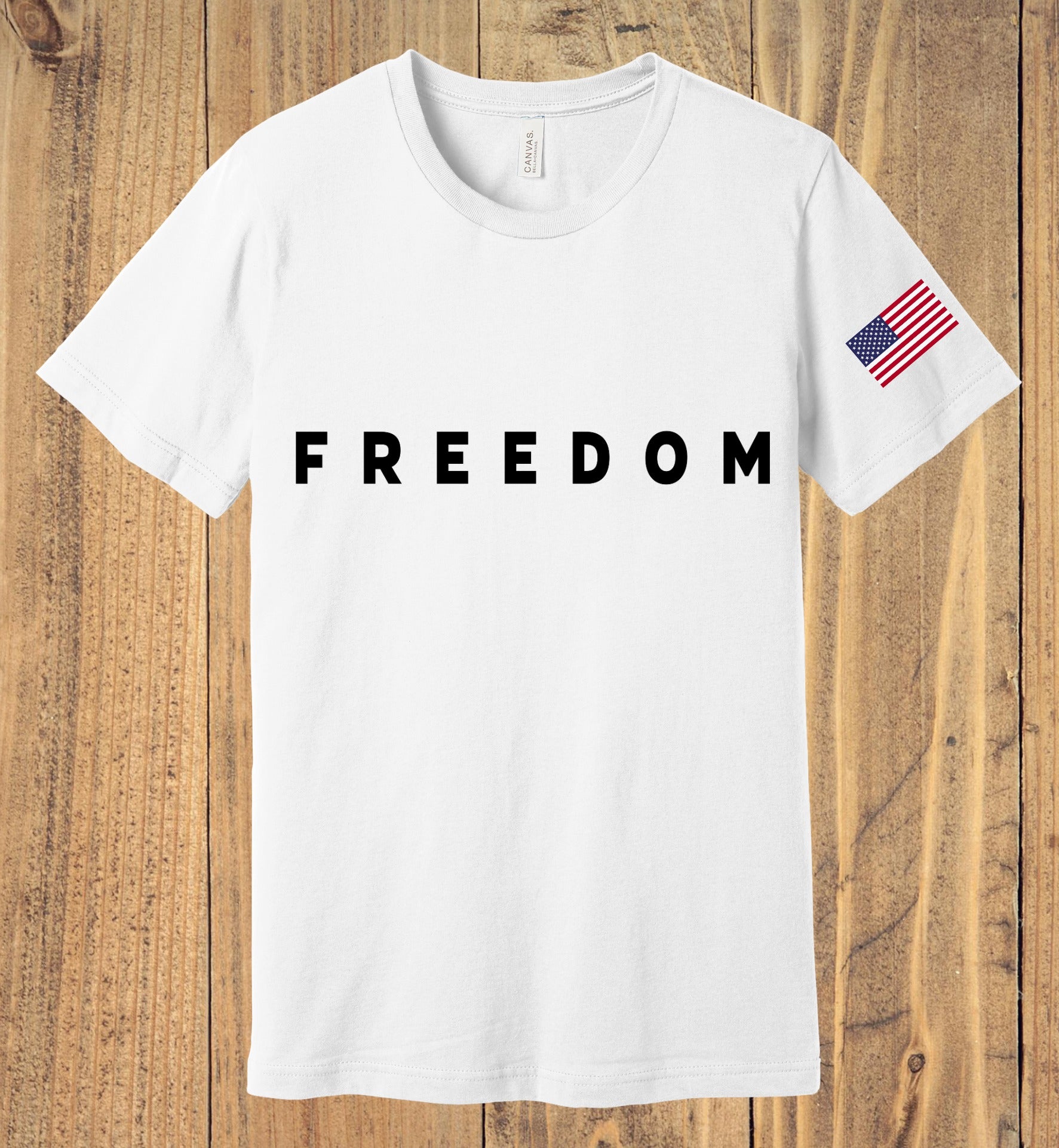 Freedom shirt with American Flag