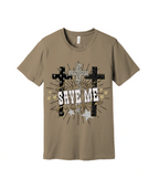 41 - He Didn't Just Save Me, He Changed Me - Christian Cross T-Shirt
