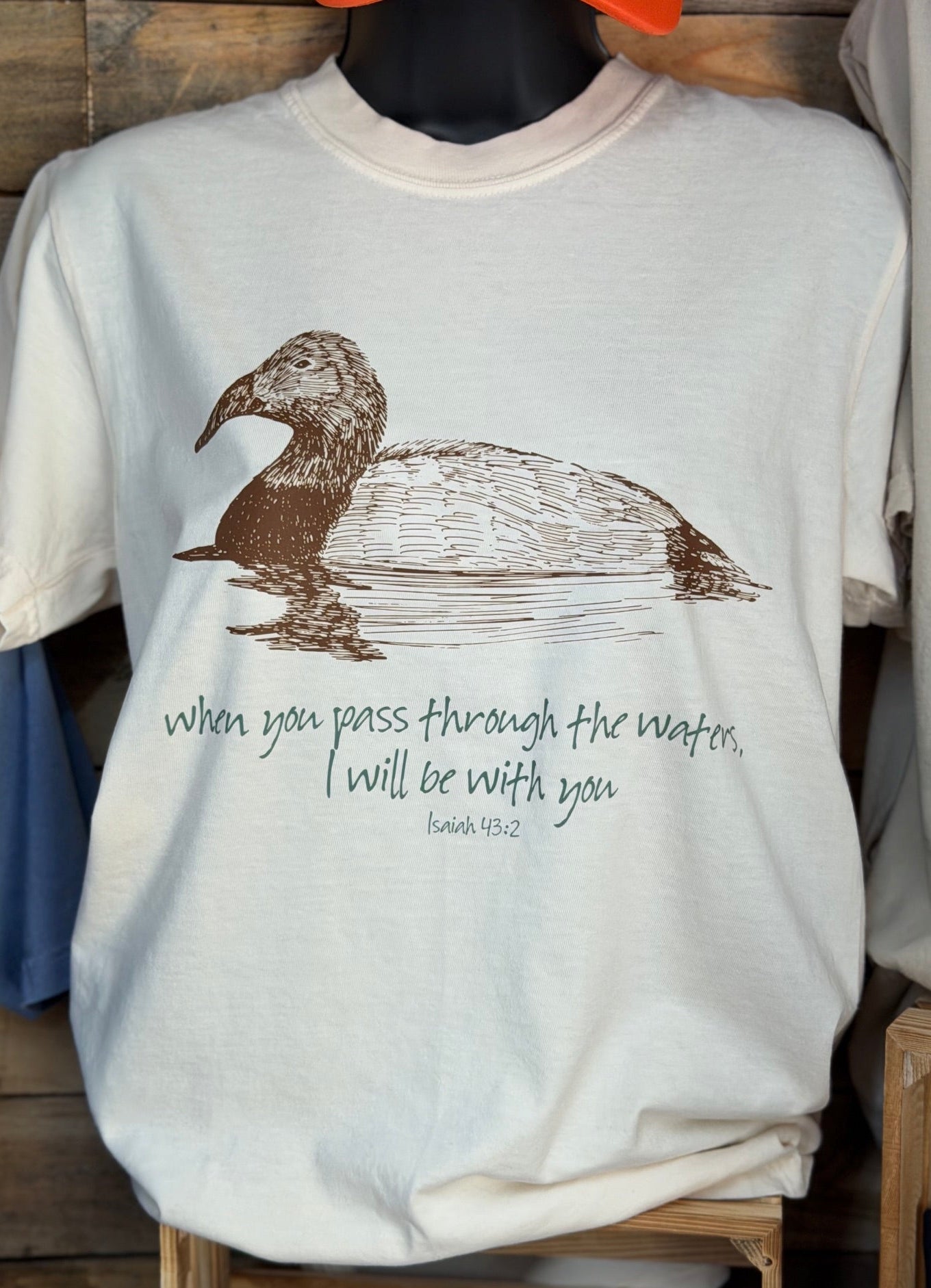 When You Pass Through Deep Waters I Will Be With You - Isaiah 43:2 - Duck