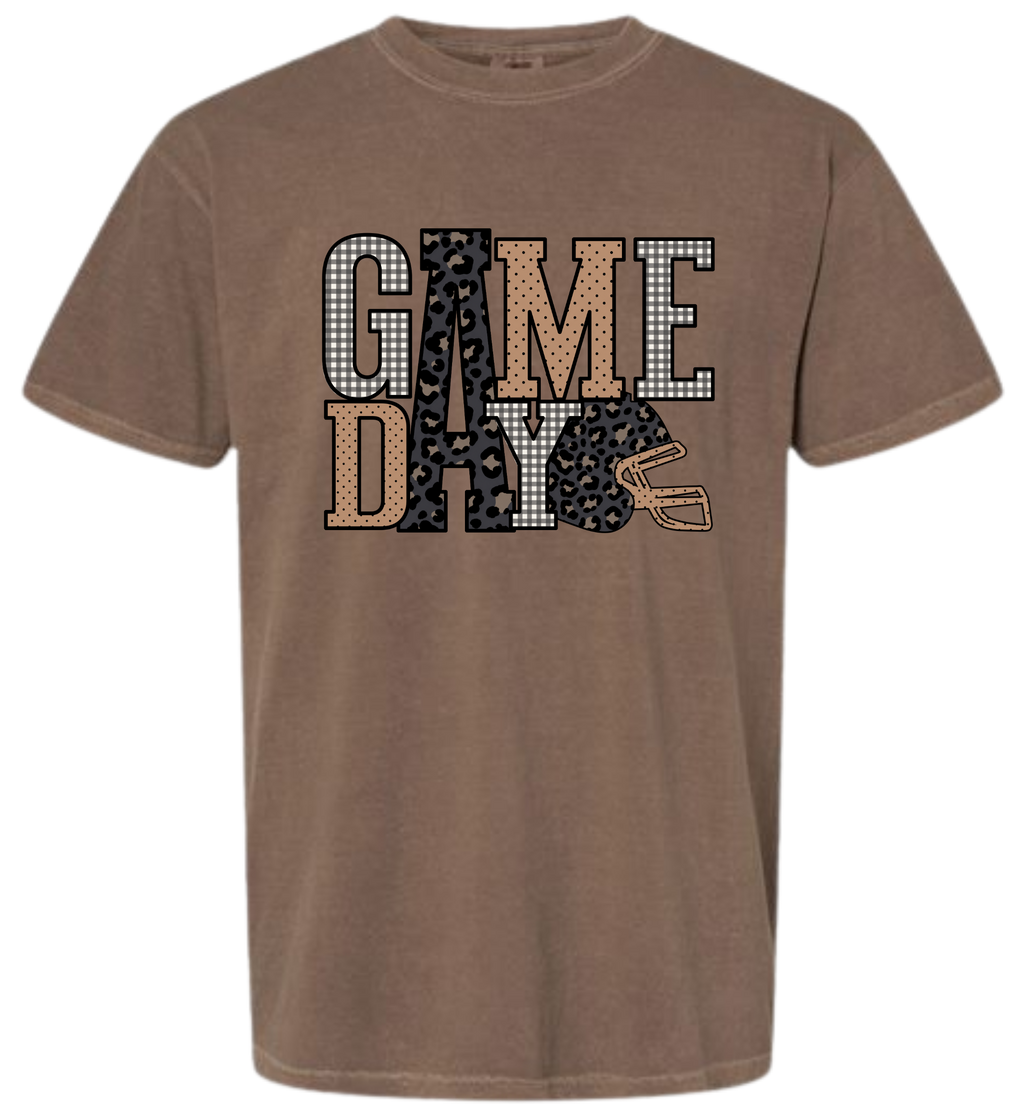 Game Day Football Helmet - Leopard