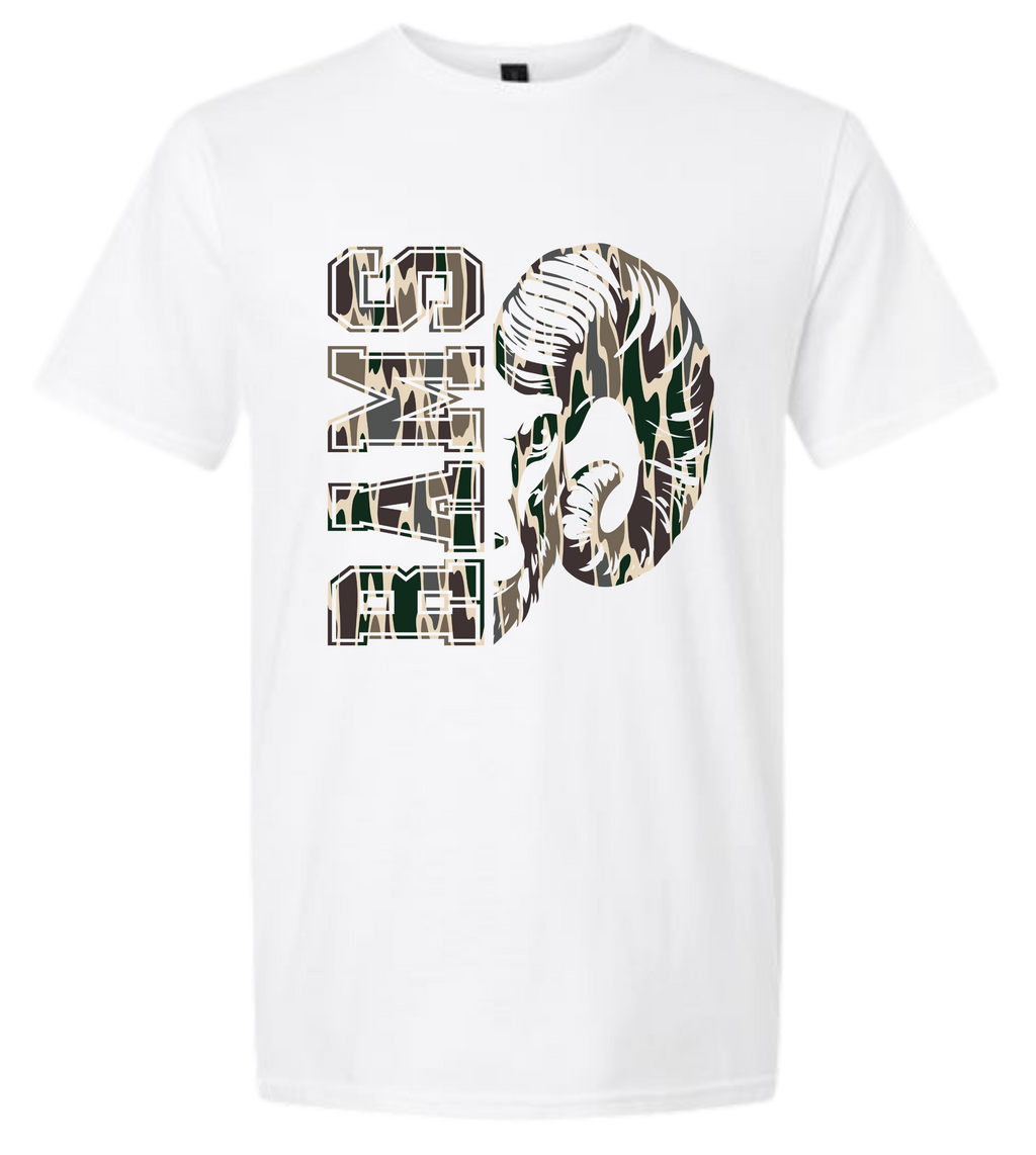 Rams Camo Mascot