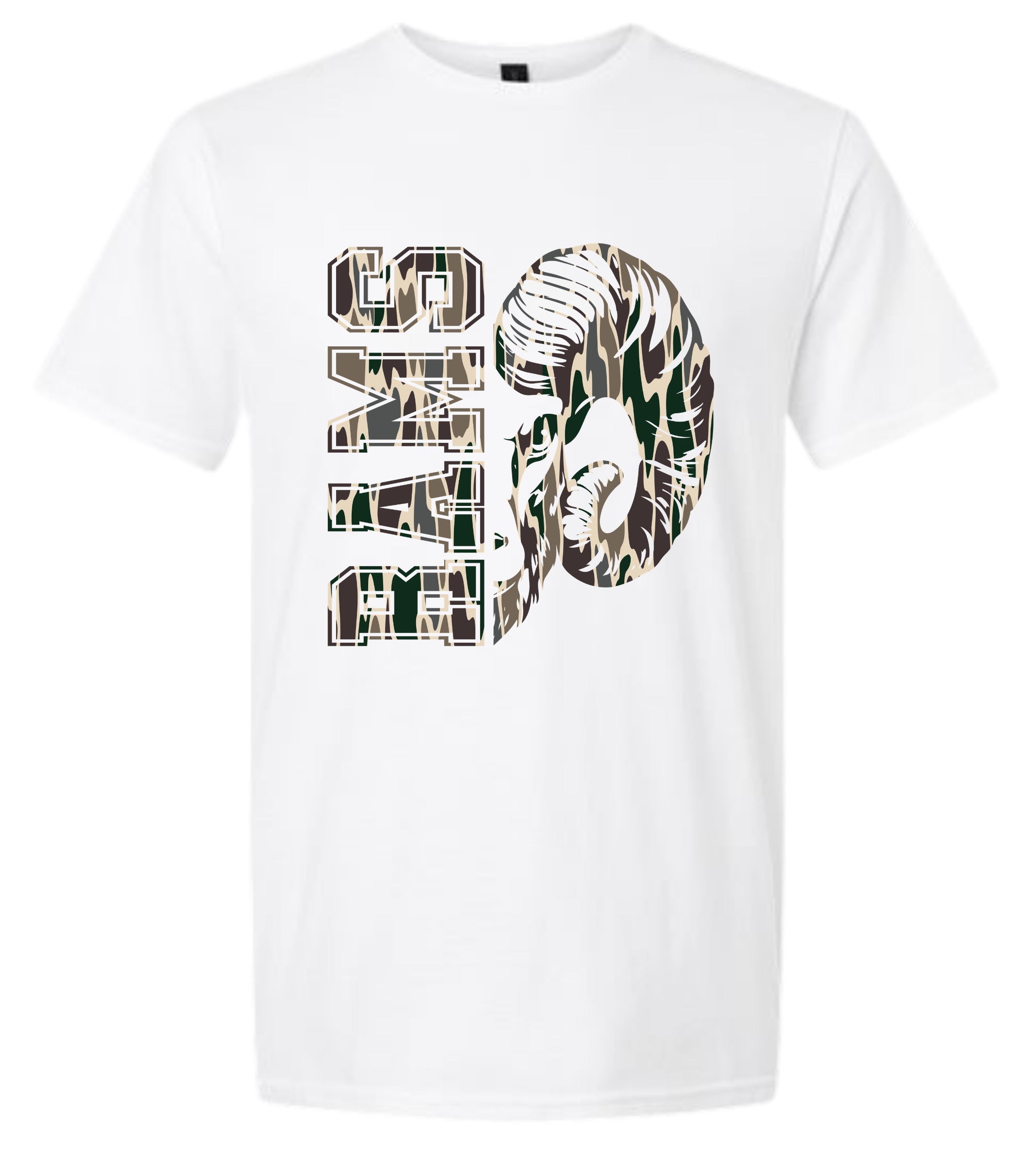 Rams Camo Mascot
