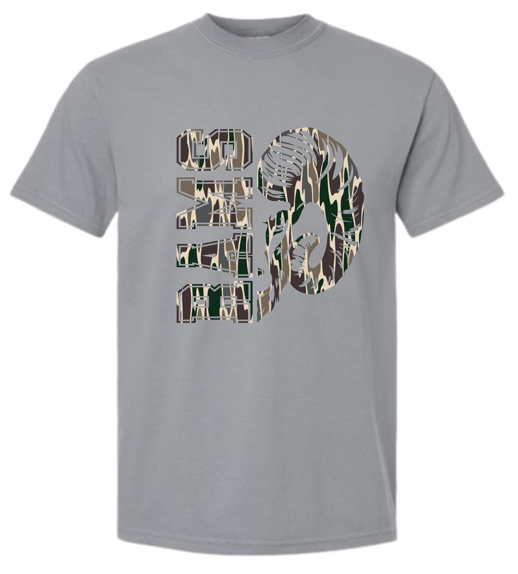 Rams Camo Mascot