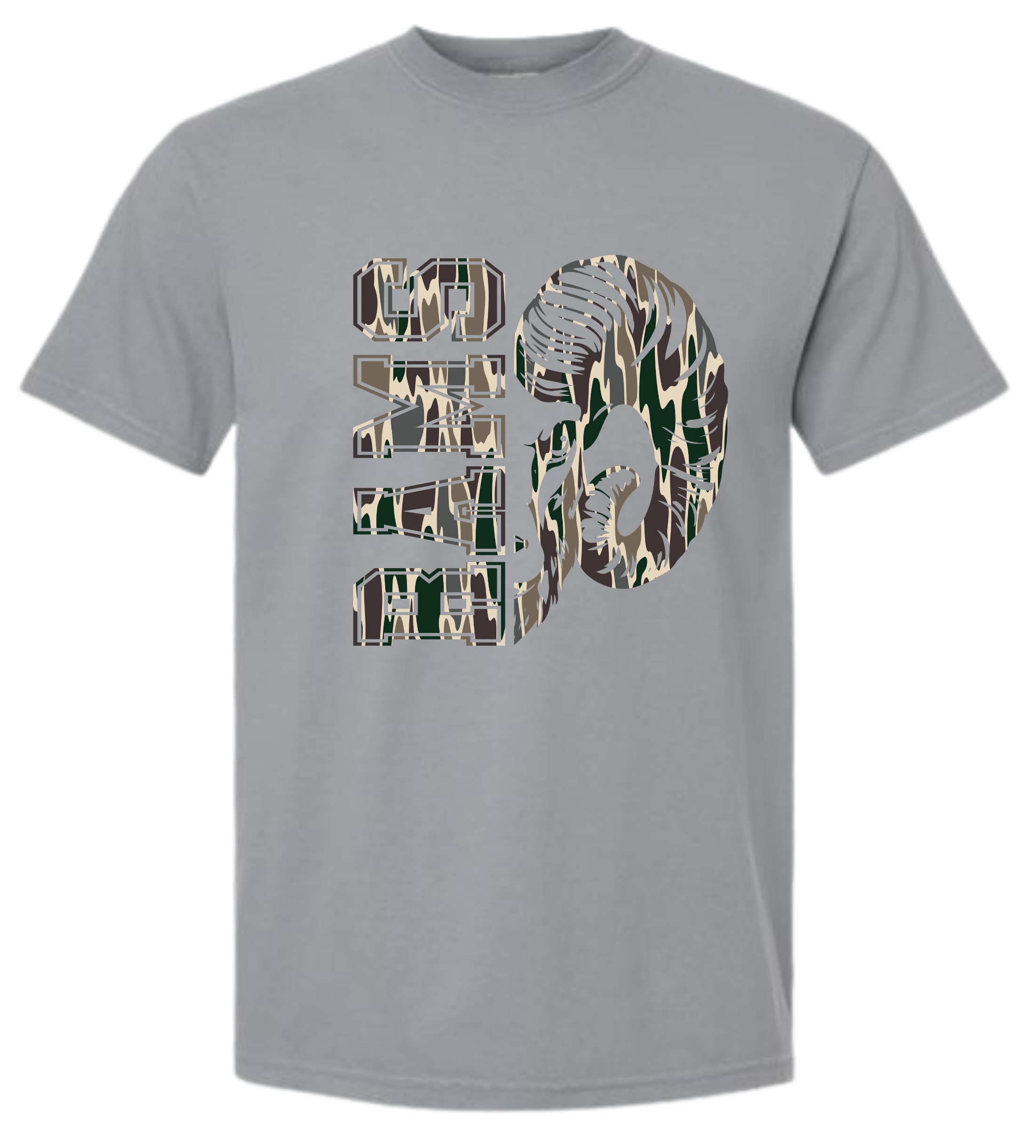 Rams Camo Mascot