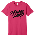13 - Praise the Lord BLACK letters Christian T-shirt