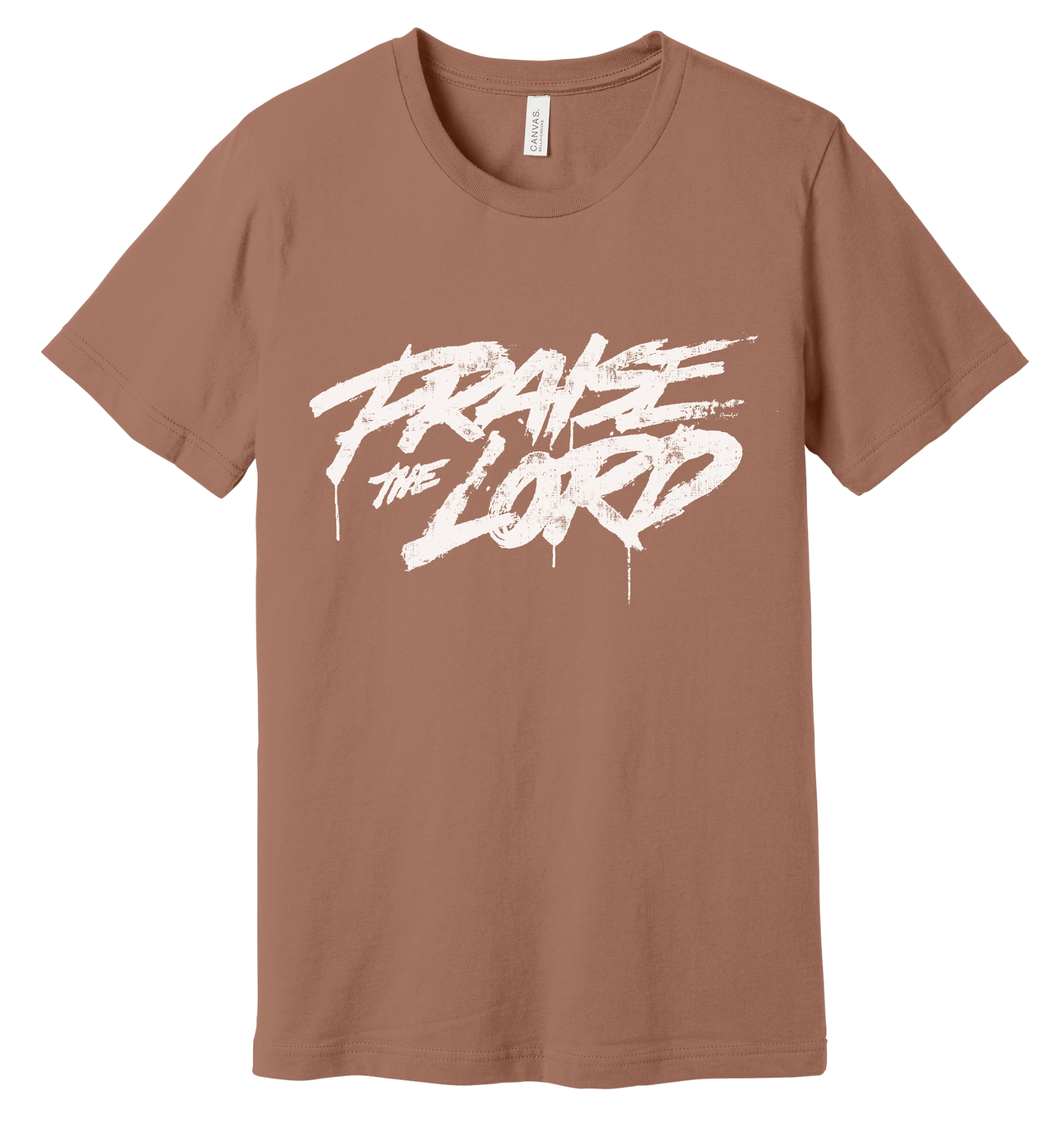 12 - Praise the Lord WHITE letters Christian T-Shirt