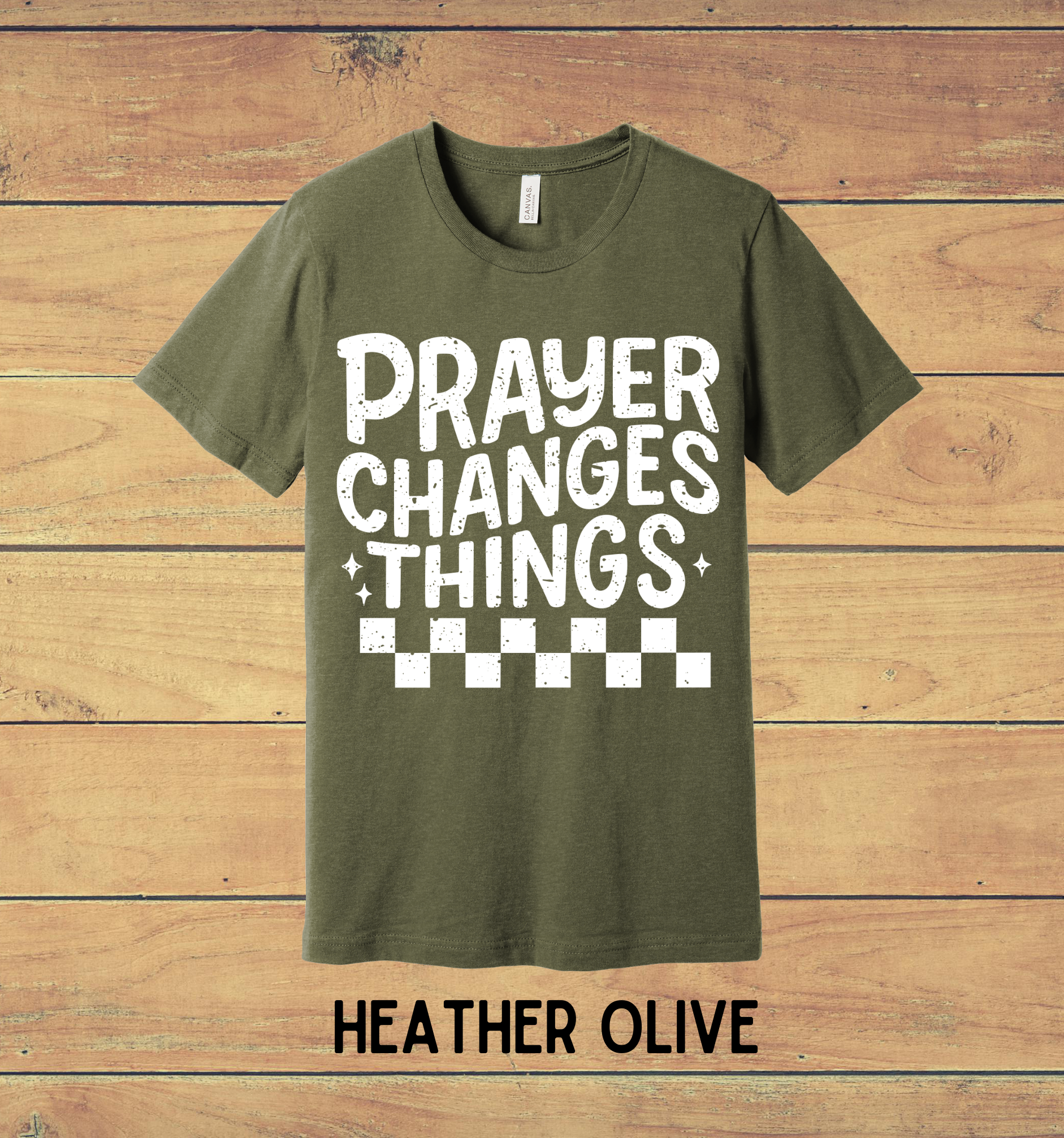 44 - Prayer Changes Things (White) Christian T-Shirt