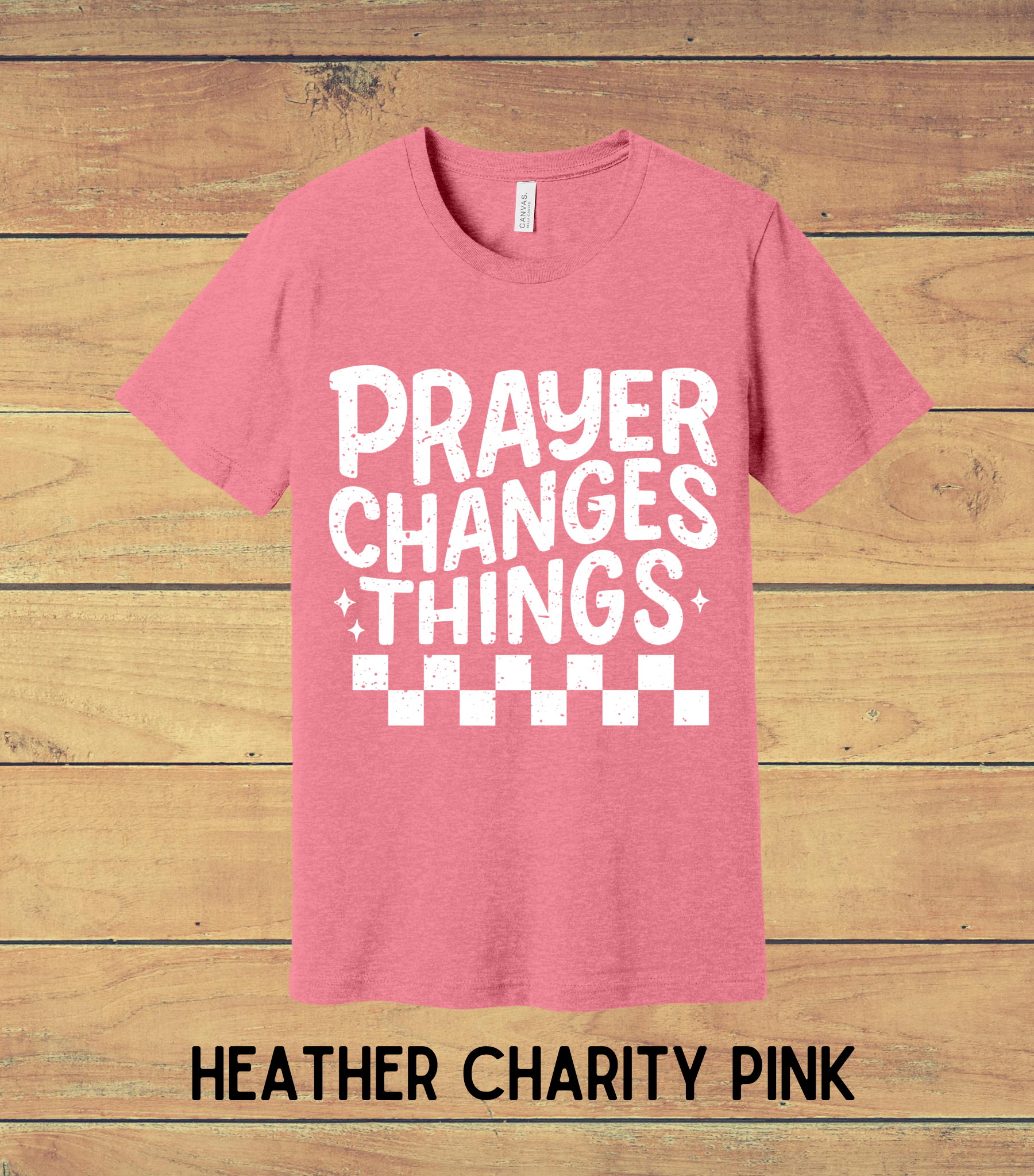 44 - Prayer Changes Things (White) Christian T-Shirt