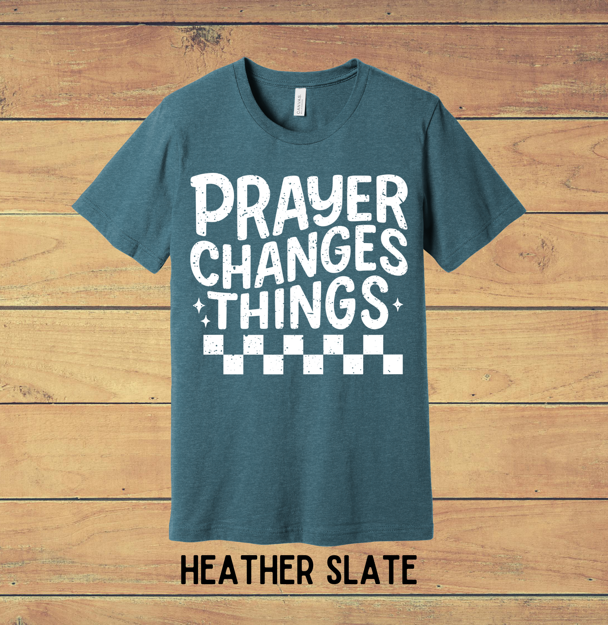 44 - Prayer Changes Things (White) Christian T-Shirt