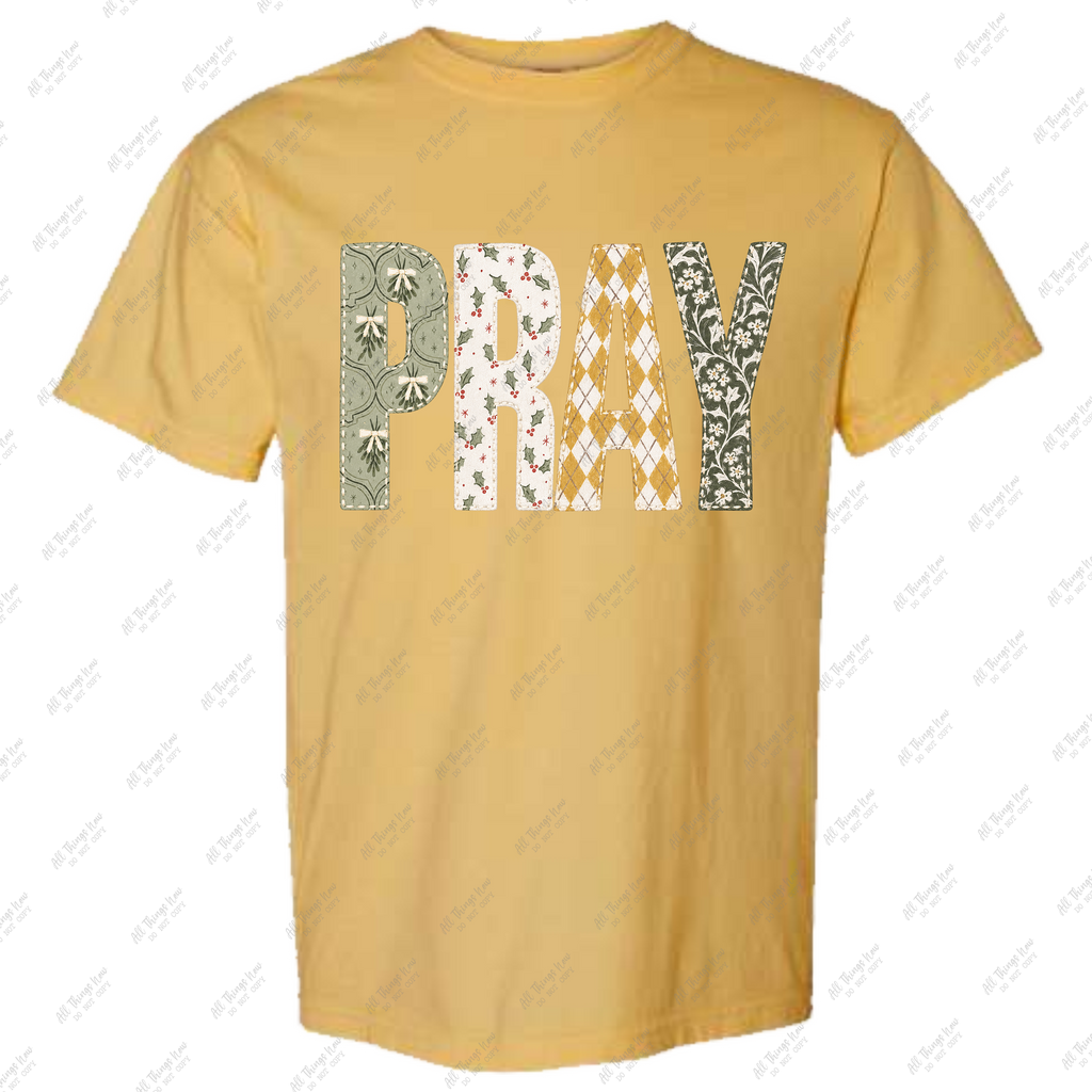 Pray Fall/Christmas pattern
