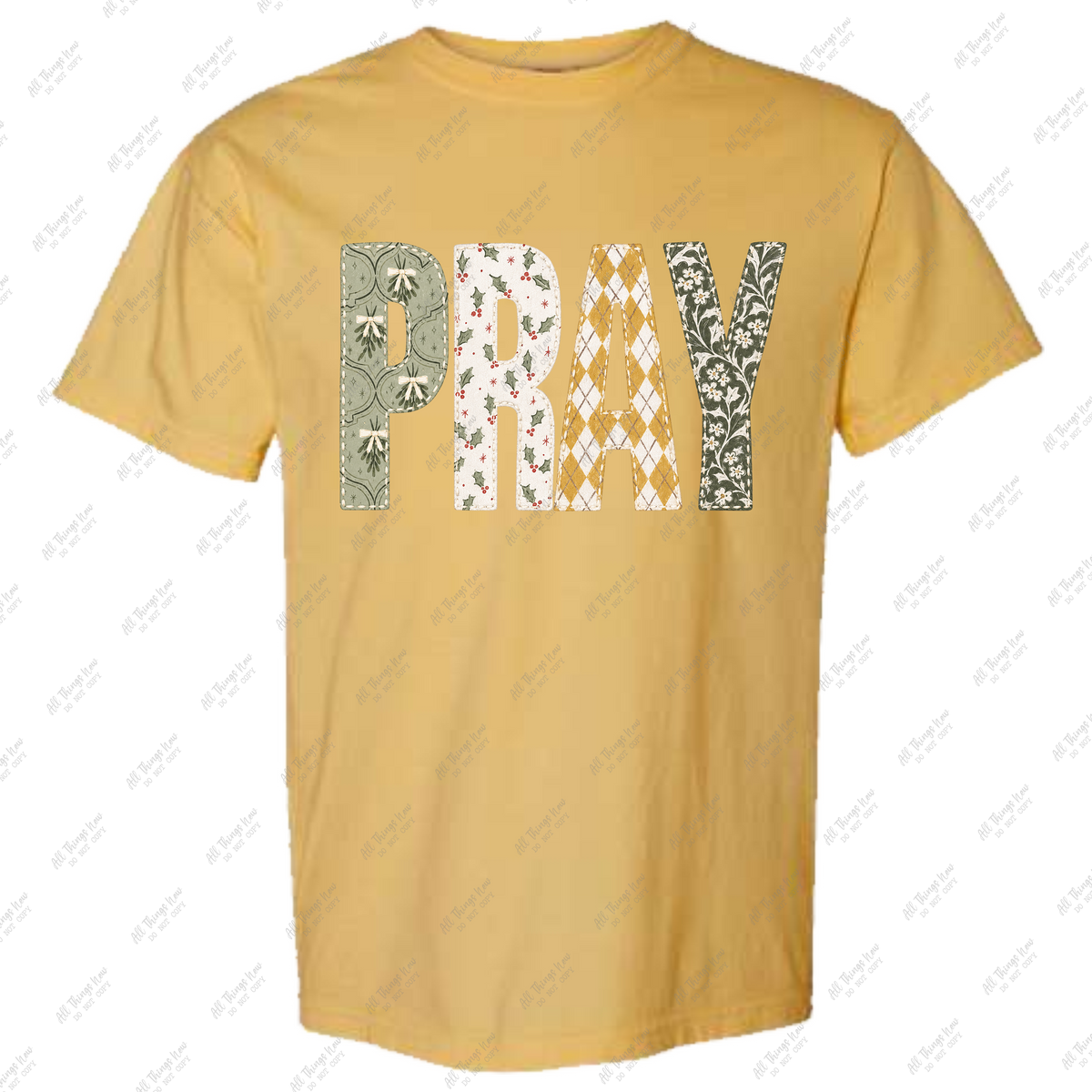 Pray Fall/Christmas pattern