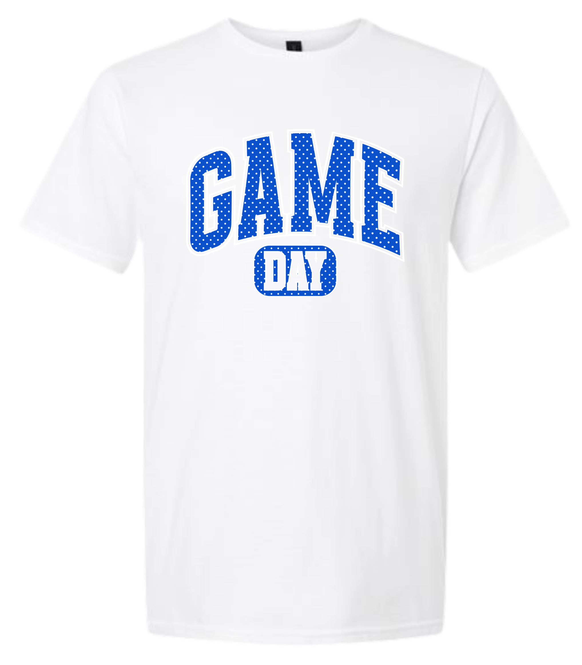 Game Day - Blue and White Check