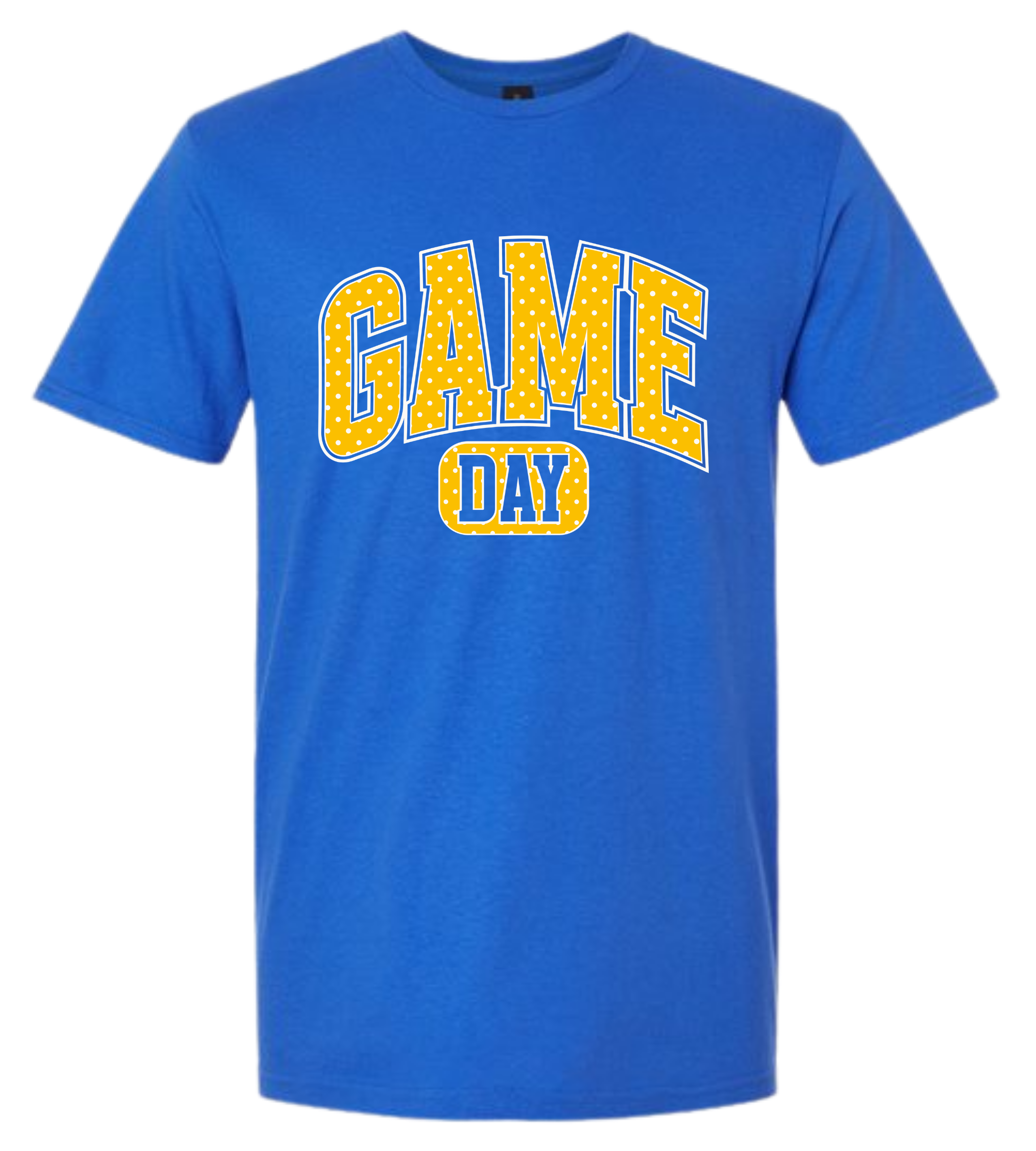 Game Day - Gold and White Check