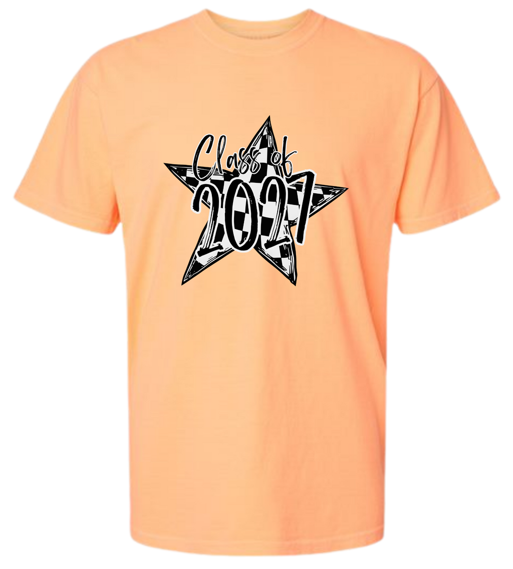 Senior 2027 Checkered Star