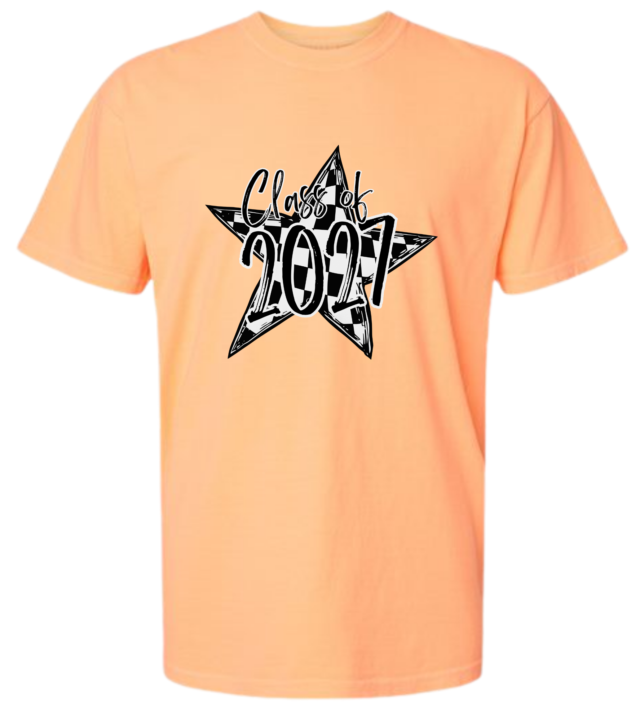 Senior 2027 Checkered Star