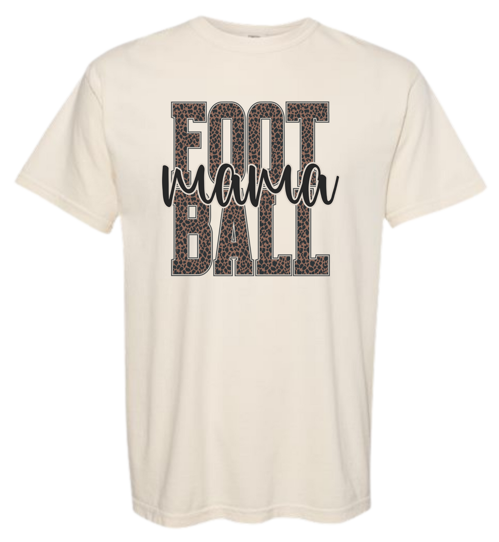 Football Mama Leopard Print