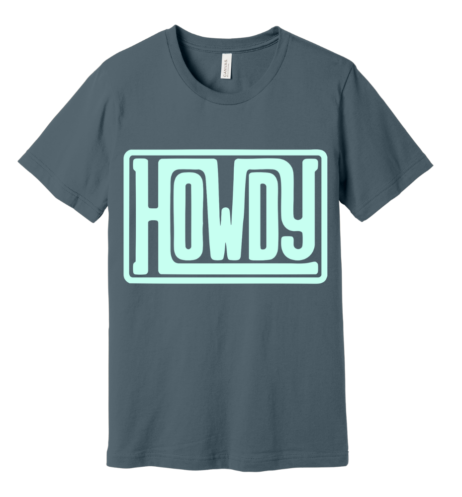 55 - Howdy T-shirt TURQUOISE