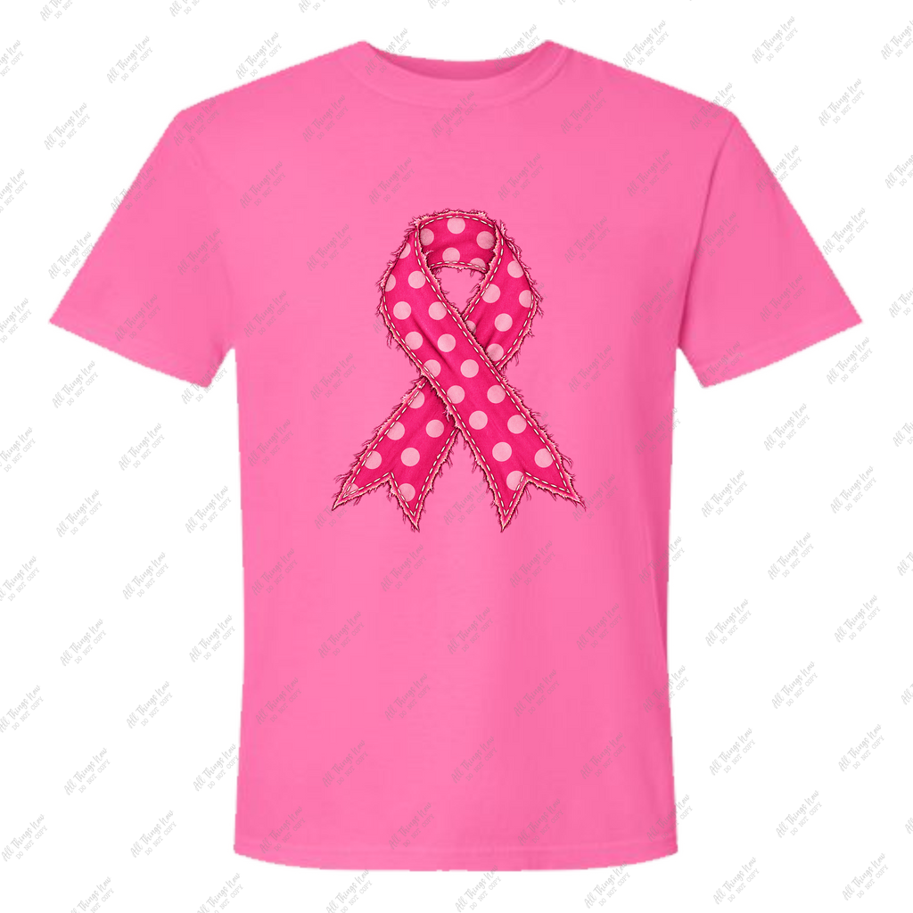 Breast Cancer Polka Dot Ribbon