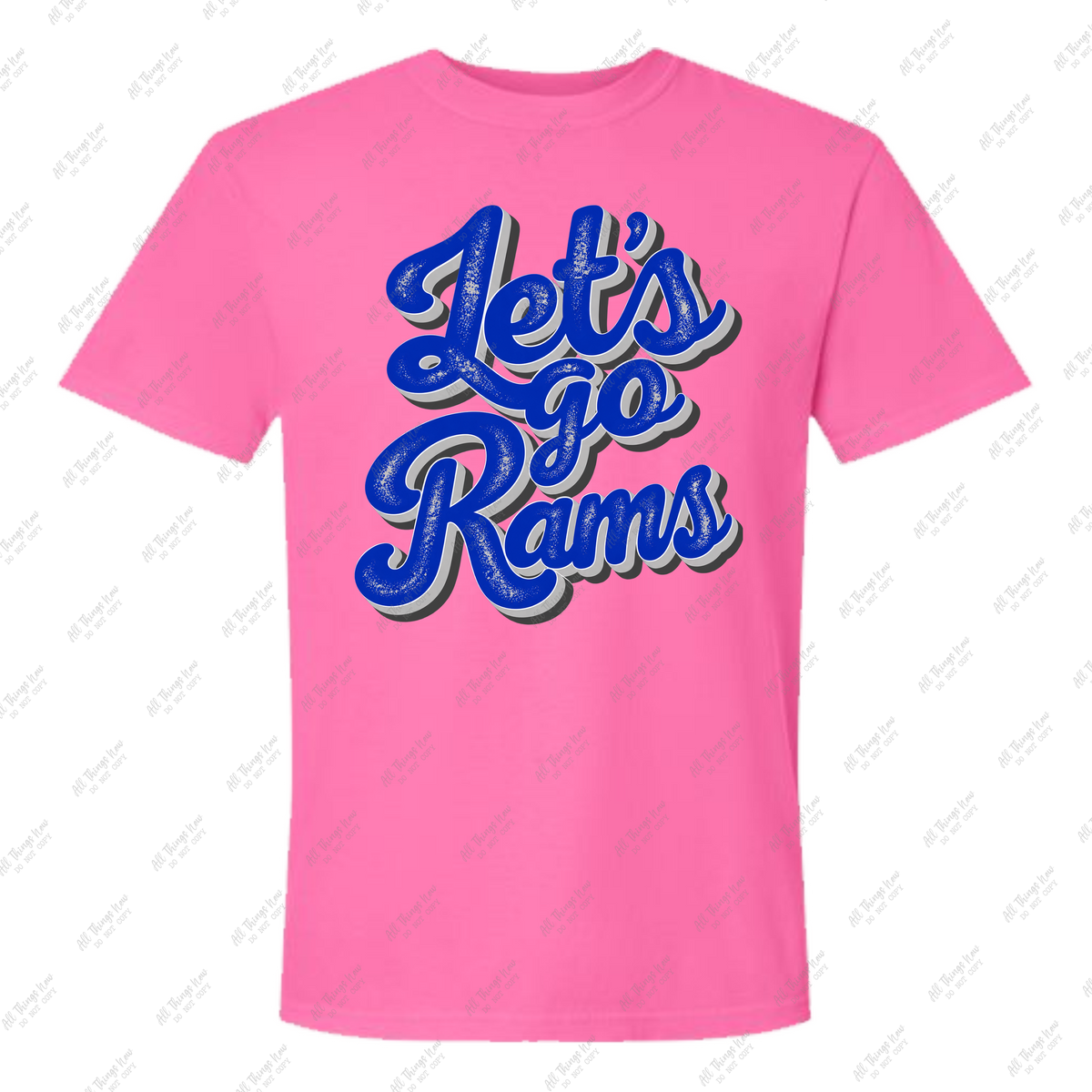 Let's Go Rams Pink Out