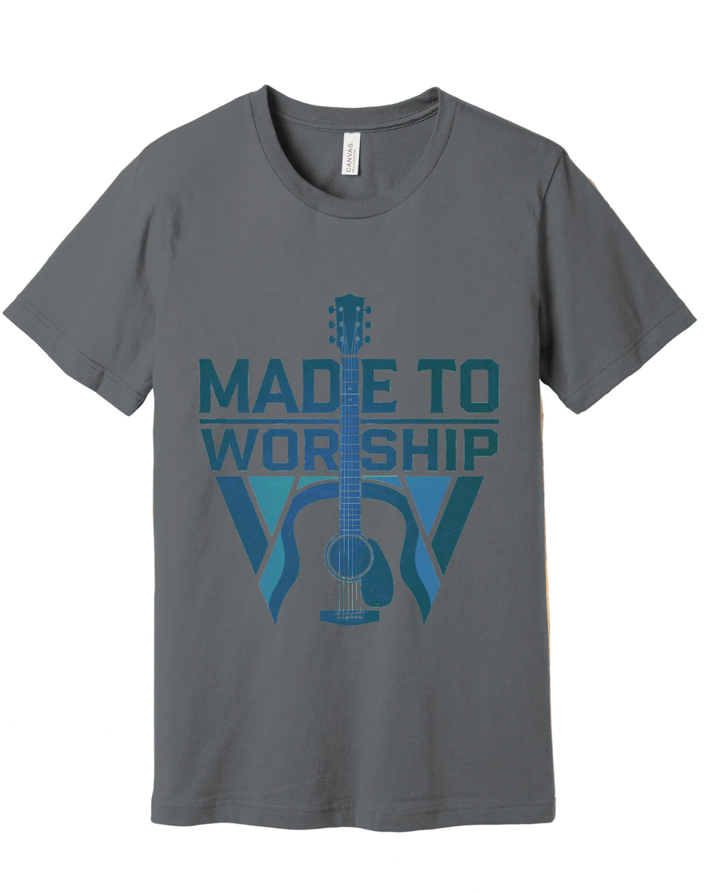 6 - Made to Worship BLUE - Christian T-Shirt